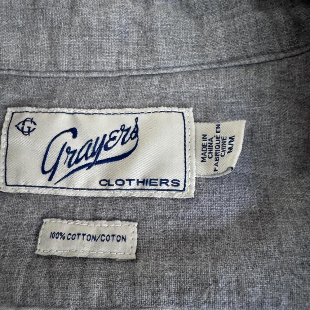 Grayers Charcoal Button Down Shirt - image 2